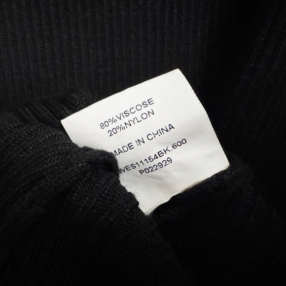 DISSH Sophia Ribbed Knit Long Sleeve Midi Dress Black - Picture 6 of 7